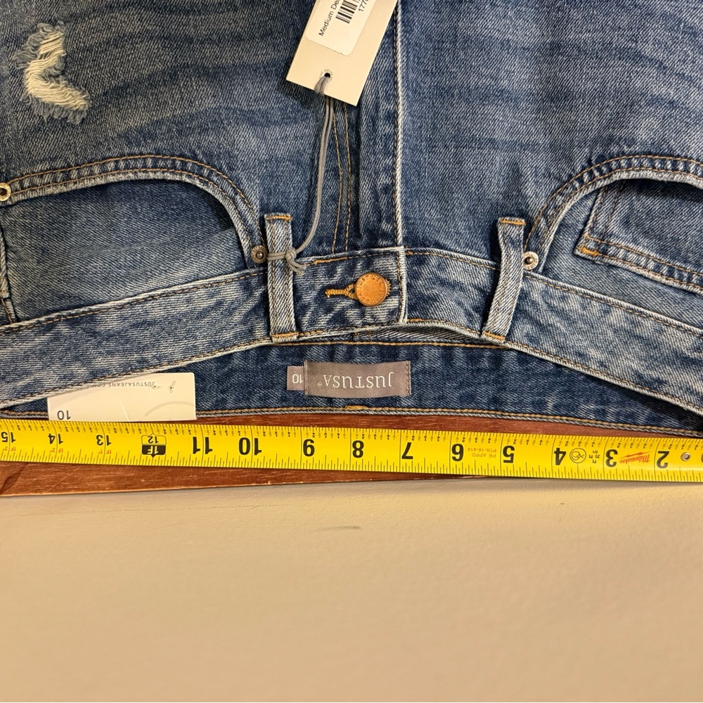 JUST USA Medium Denim Distressed Jeans for Women - Picture 8 of 10